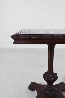 Lot 262 - A William IV rosewood and specimen marble games table