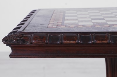 Lot 262 - A William IV rosewood and specimen marble games table