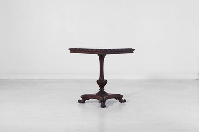 Lot 262 - A William IV rosewood and specimen marble games table