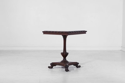 Lot 262 - A William IV rosewood and specimen marble games table