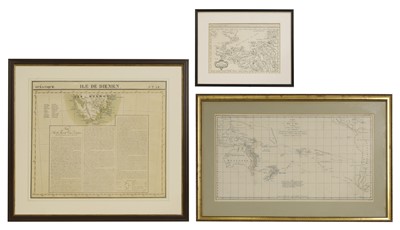 Lot 4a - 3 Maps: 1- Bernard, R: Carte d'une partie de la Mer du Sud.