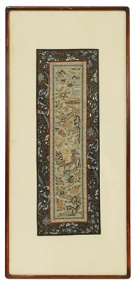 Lot 311 - A Chinese embroidered panel