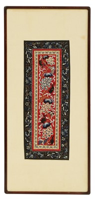 Lot 176 - A Chinese embroidered panel