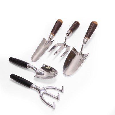 Lot 1336 - A set of Gucci and Hermès gardening tools