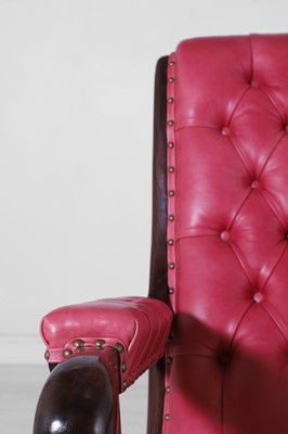Lot 275 - A George IV rosewood library armchair