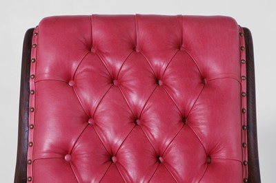 Lot 275 - A George IV rosewood library armchair