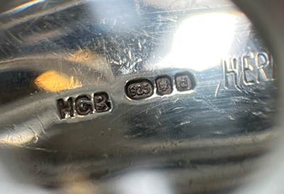 Lot 1117 - A silver bangle, by Hermès