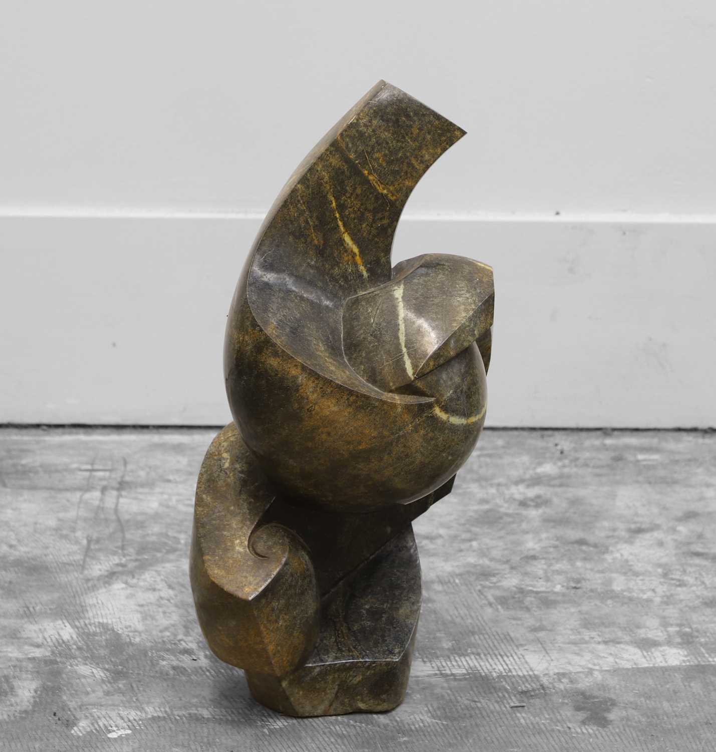 Lot 255 - A Shona sculpture 'Embrace', by Brighton Sango