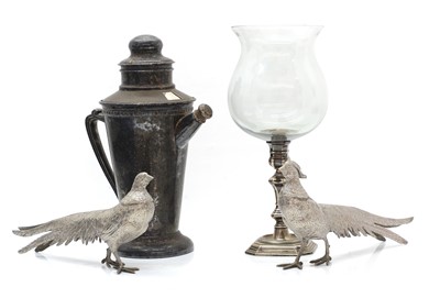 Lot 5 - A silver plated cocktail shaker