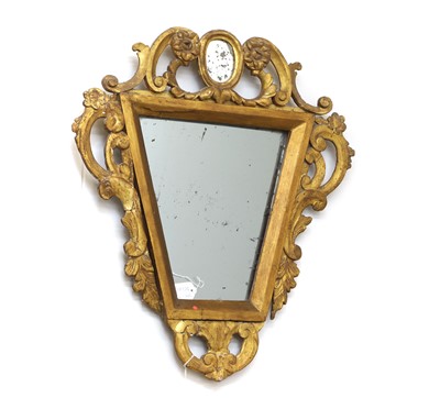 Lot 493 - An Italian gilt framed wall mirror