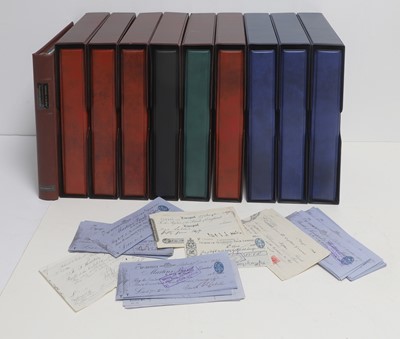 Lot 58 - An extensive collection of cheques