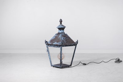 Lot 258 - A copper lantern