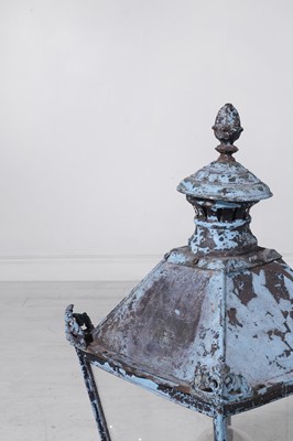 Lot 258 - A copper lantern