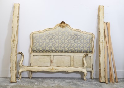 Lot 537 - A painted wooden double bed