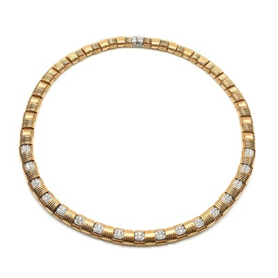 Lot 156 - An 18ct rose gold diamond set Appassionata necklace, by Roberto Coin