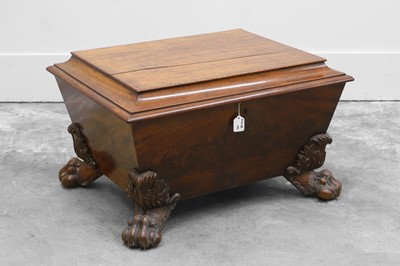Lot 502 - A William IV mahogany wine cooler