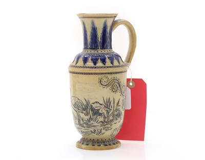 Lot 106 - A Doulton Lambeth stoneware ewer