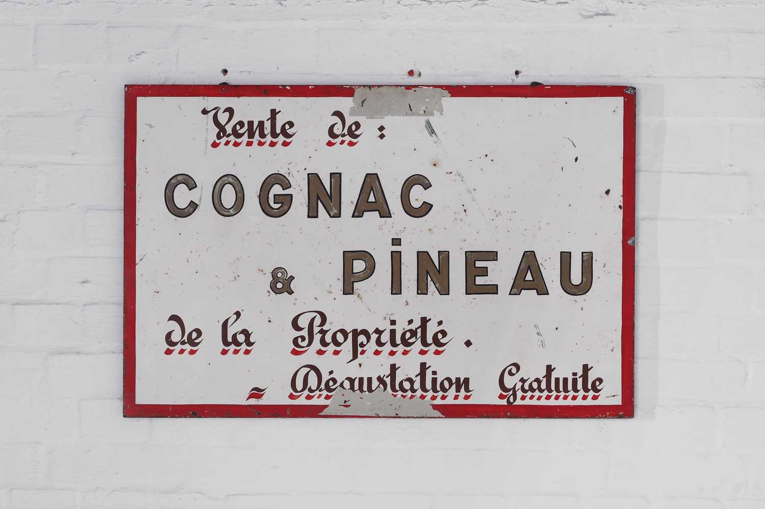 Lot 253 - An enamel sign