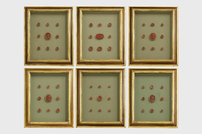 Lot 114 - A collection of grand tour red wax intaglios