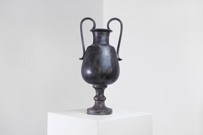 Lot 286 - An Attic-style black-glazed terracotta vase
