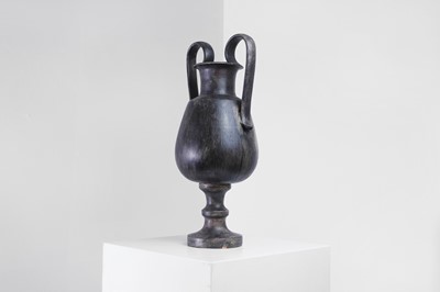 Lot 286 - An Attic-style black-glazed terracotta vase