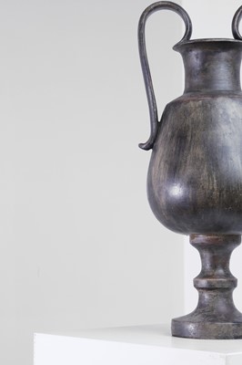 Lot 286 - An Attic-style black-glazed terracotta vase