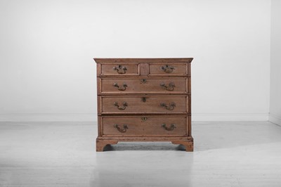 Lot 172 - A provincial James II-style stripped oak chest of drawers