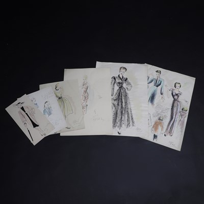 Lot 1478 - A collection of fashion illustrations