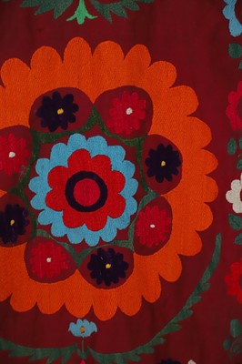 Lot 296 - Three embroidered suzanis