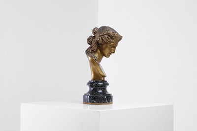 Lot 232 - A gilt-bronze bust of Antinous