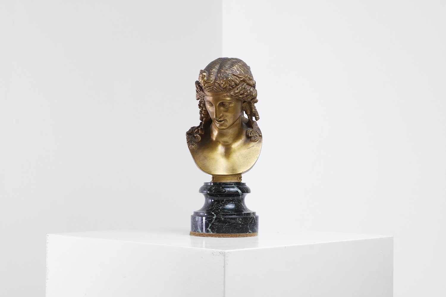 Lot 232 - A gilt-bronze bust of Antinous