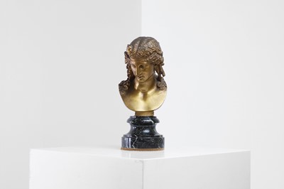 Lot 232 - A gilt-bronze bust of Antinous