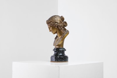 Lot 232 - A gilt-bronze bust of Antinous