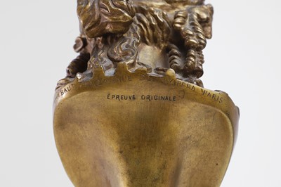 Lot 232 - A gilt-bronze bust of Antinous