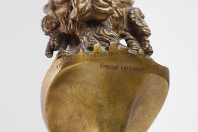 Lot 232 - A gilt-bronze bust of Antinous