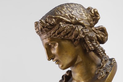 Lot 232 - A gilt-bronze bust of Antinous