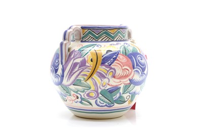Lot 115 - A Poole Pottery twin-handled vase