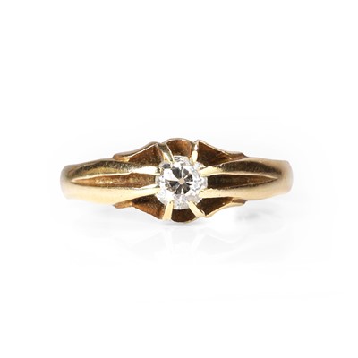 Lot 1037 - A diamond single stone ring