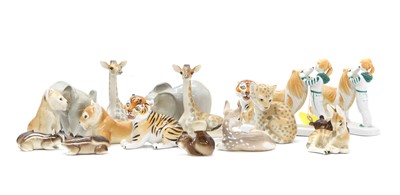Lot 105 - A collection of USSR/Russian ceramic porcelain figurines