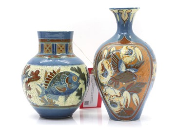 Lot 114 - Two C H Brannam vases