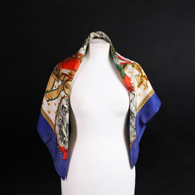 Lot 1426 - A Hermès 'Napoléon' silk scarf