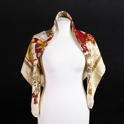 Lot 1427 - A Hermès 'Napoléon' silk scarf