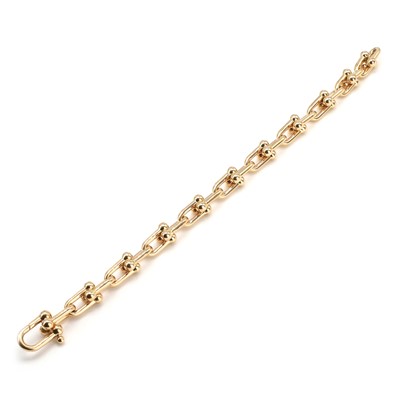 Lot 175 - An 18ct rose gold Hardwear bracelet, by Tiffany & Co