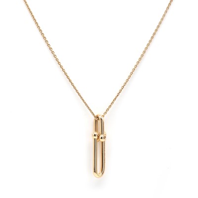 Lot 174 - An 18ct rose gold Hardwear pendant necklace, by Tiffany & Co