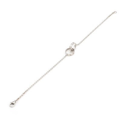 Lot 172 - An 18ct white gold LOVE bracelet, by Cartier