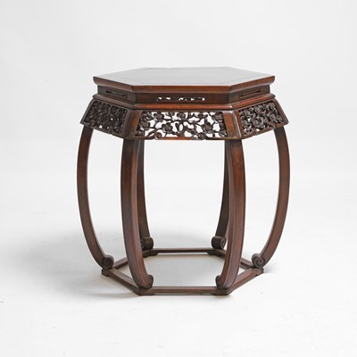 Lot 141 - A Chinese wooden stand