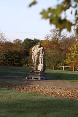 Lot 124 - A carved limestone statue after the antique