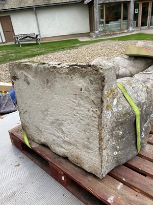 Lot 124 - A carved limestone statue after the antique