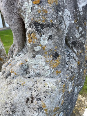 Lot 124 - A carved limestone statue after the antique