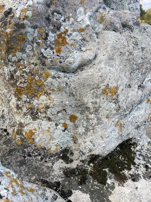 Lot 124 - A carved limestone statue after the antique